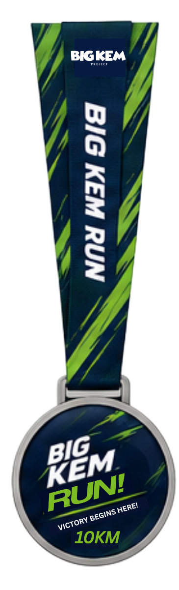 10KM finisher medal