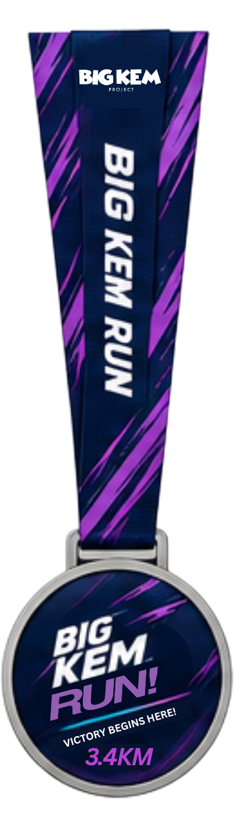 3.4KM finisher medal